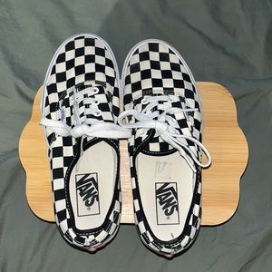 Vans checkered.